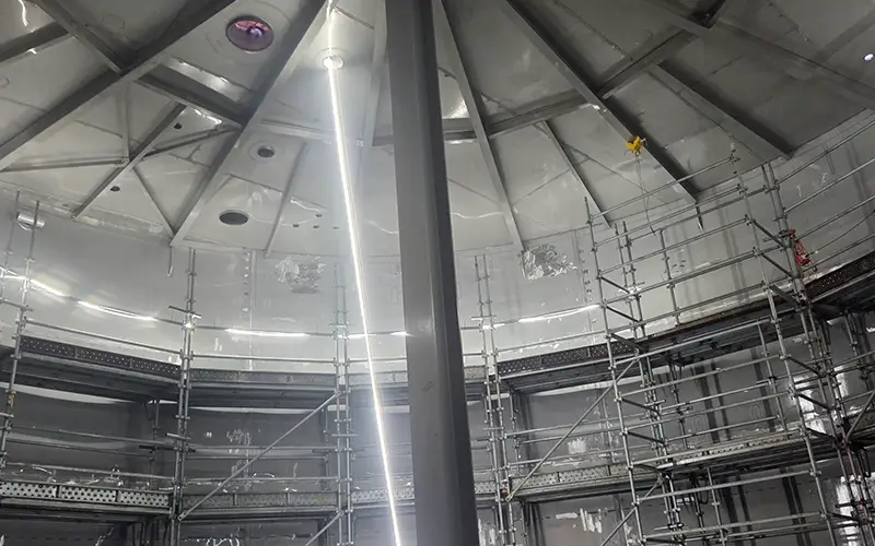 Pickling and passivation treatment on stainless steel equipment