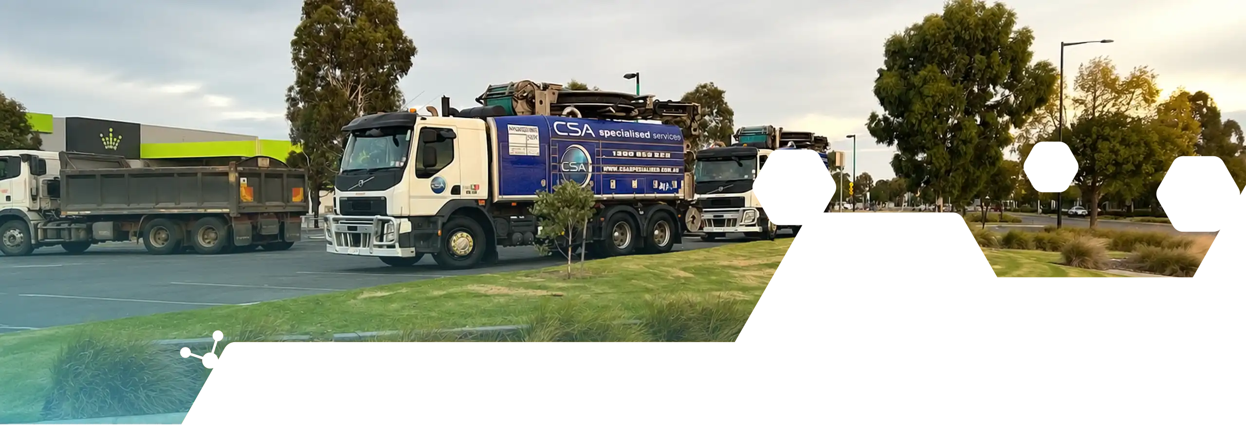 Beralon has vehicle-based support for industrial waste handling, recovery and related cleaning activities.